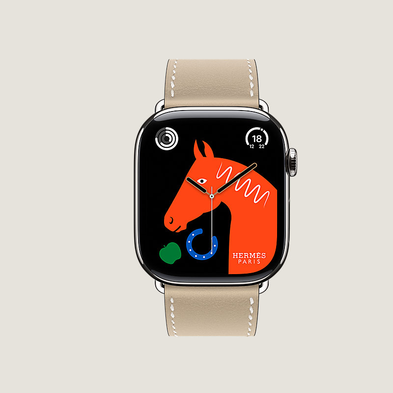アップルウォッチ　エルメス Series 11 シンプルトゥール　グランH Apple Watch Hermès シンプルトゥール 《グランH》 42 mm - グレー